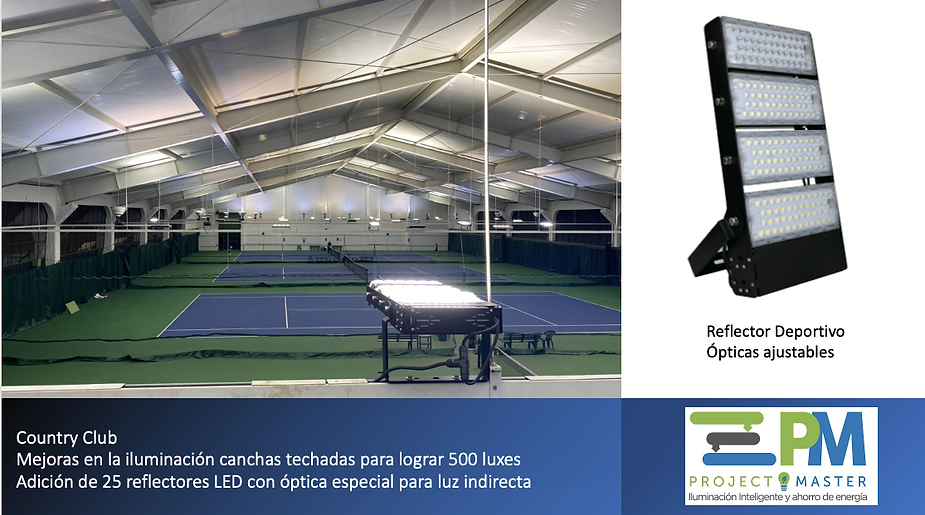 Aumentamos el nivel de juego de las Canchas techadas del Country Club