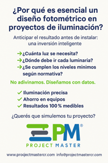 imagen diseños fotométricos mantenimiento regular en sistemas de iluminación PM